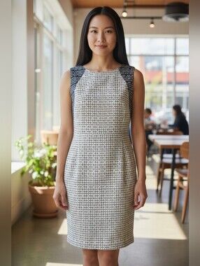 blue and white dress zara & line hem Zara stripes blue/white long skirt